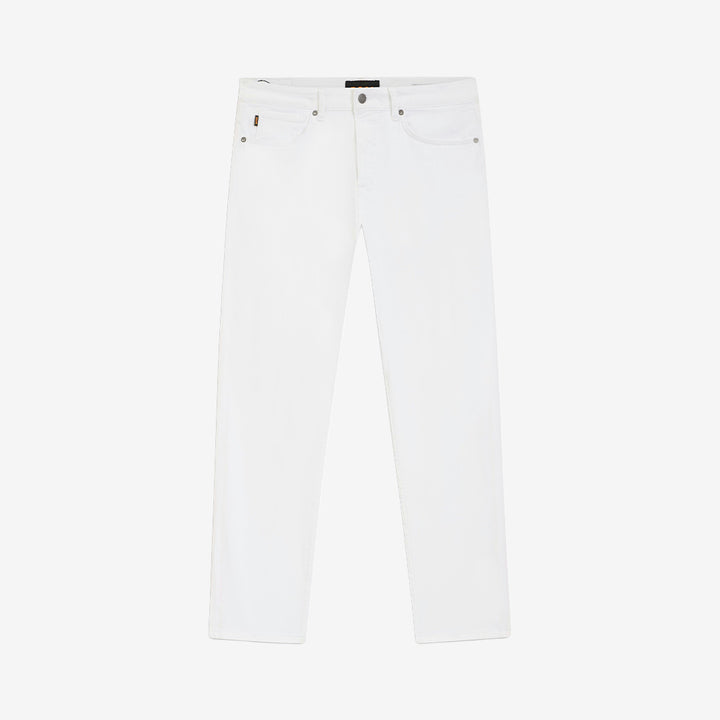 RE.MAINE BO regular fit jeans från BOSS Men Orange i natural med tapered ben