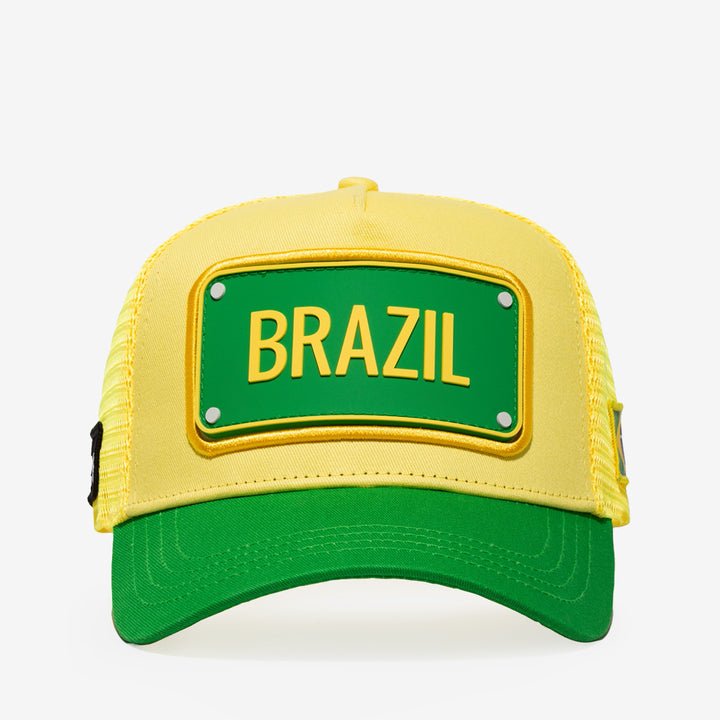 John Hatter FIFA Team Cap Brazil keps med Brazil text framtill och justerbar passform 55–62 cm