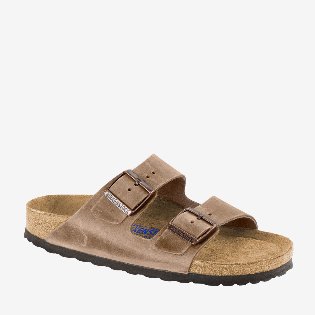 Arizona SFB sandaler i oljat läder i färgen Tabacco Brown med korkfotbädd