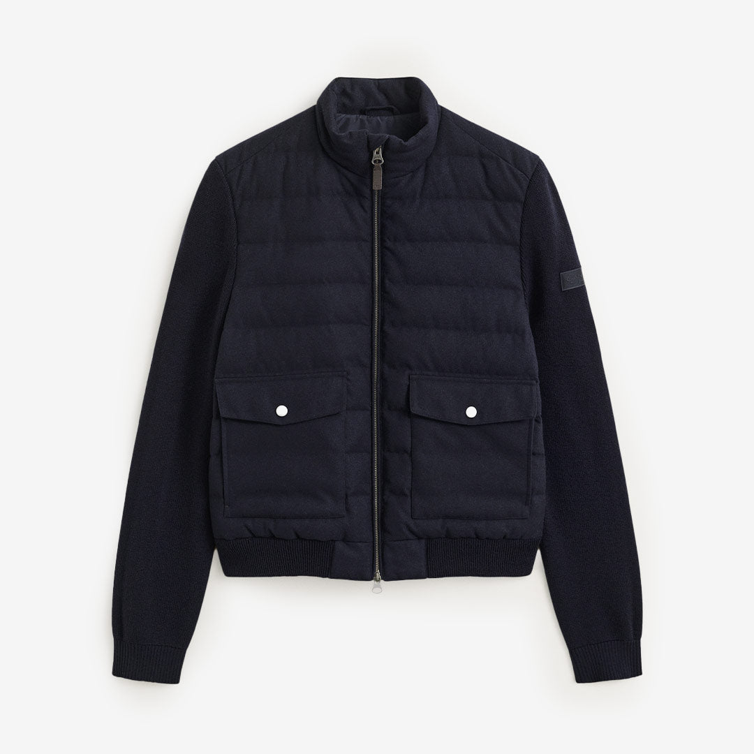 GANT Hybrid Insulated Flannel Jacket herr Evening Blue 7006647-433