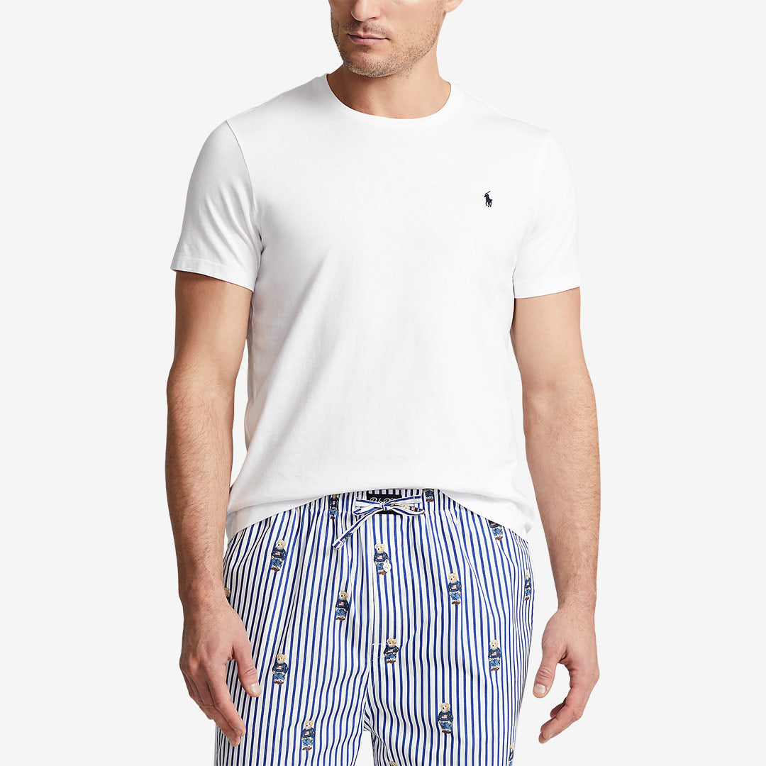 Ralph Lauren Cotton Jersey Sleep Shirt – bomullst-shirt för natt och loungewear med Pony-logga