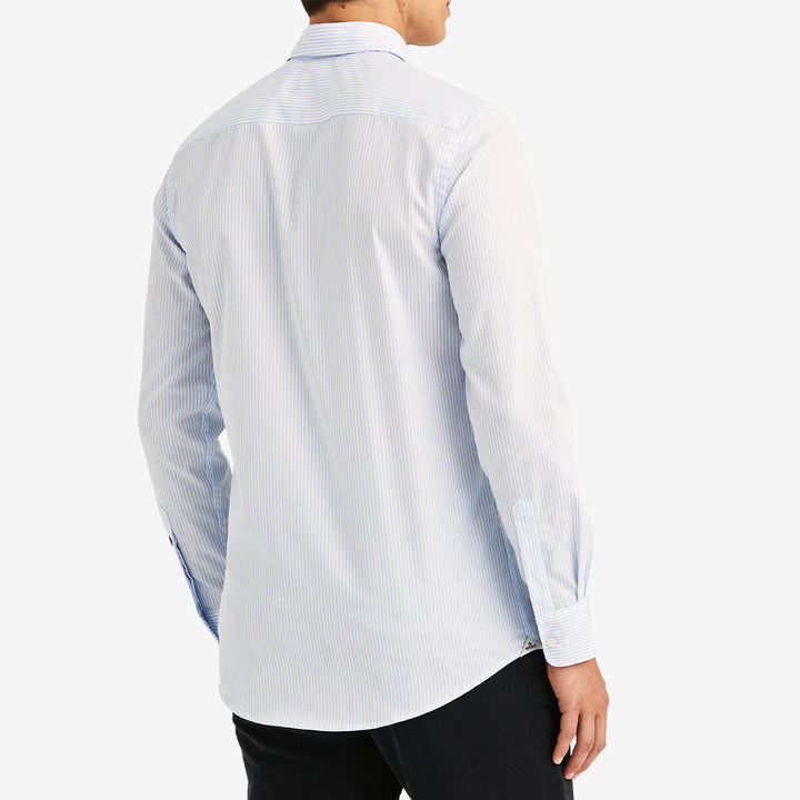 Dressed Poplin Stripe Shirt- Slim Fit