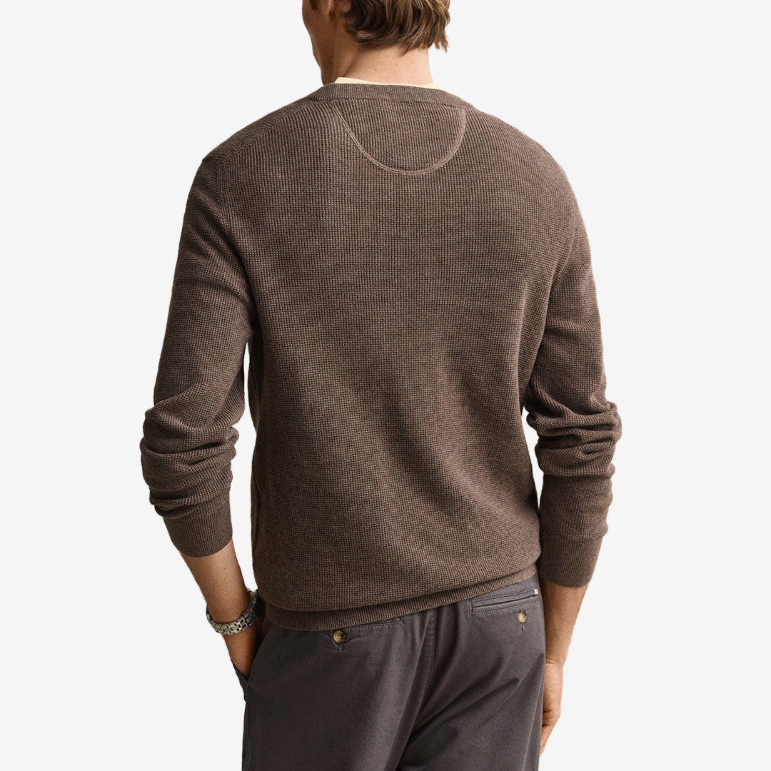 MICRO TEXTURED COTTON C-NECK