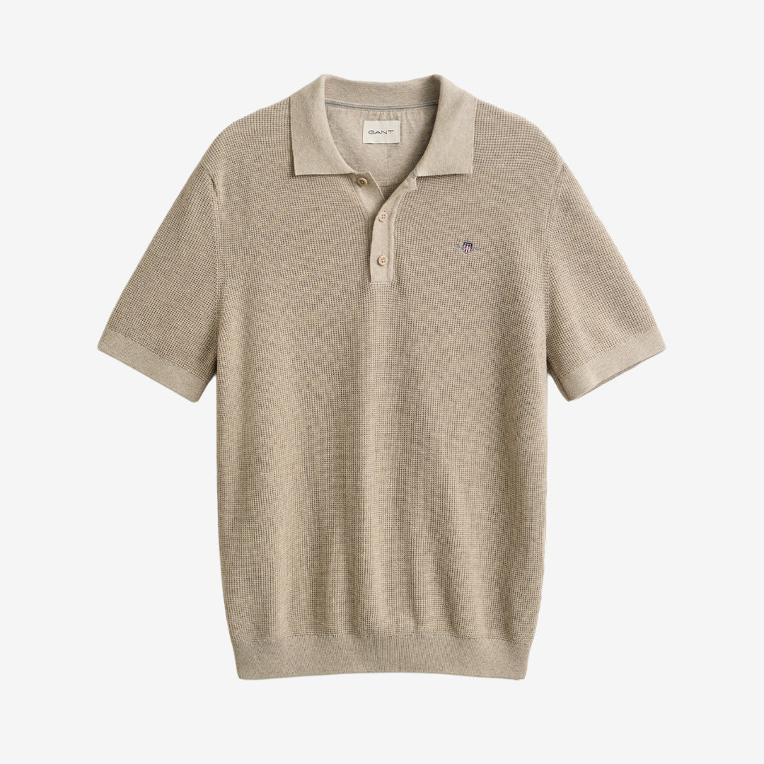 MICRO TEXTURED COTTON SS POLO
