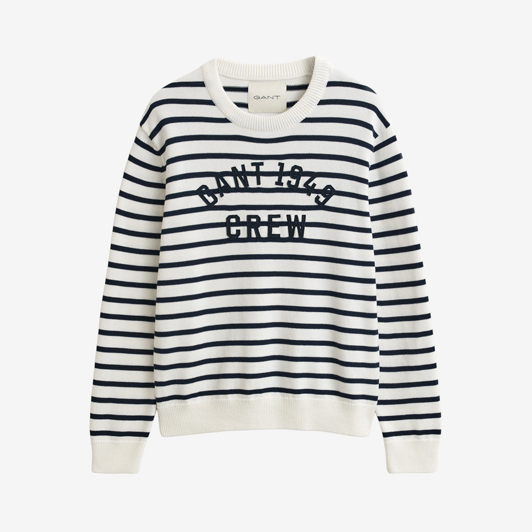BRETON STRIPE GRAPHIC C-NECK
