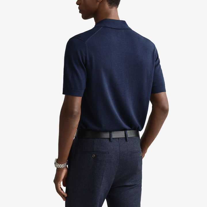 EXTRAFINE MERINO WOOL SS POLO