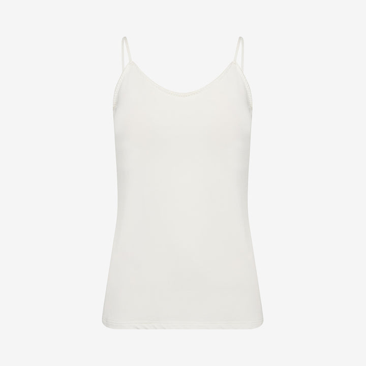 Vit topp LR-CARO 1 i viskos med mjuk och följsam passform