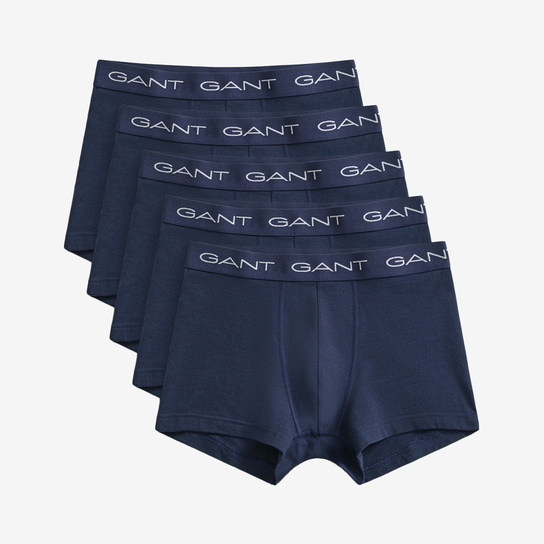 GANT Trunk 5-Pack herrunderkläder i färgen Marine med logotypresår från Pondus.eu