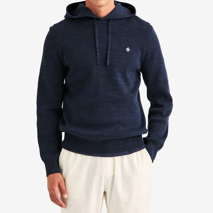 Morris Randall Hood huvtröja Navy i 100% bomull