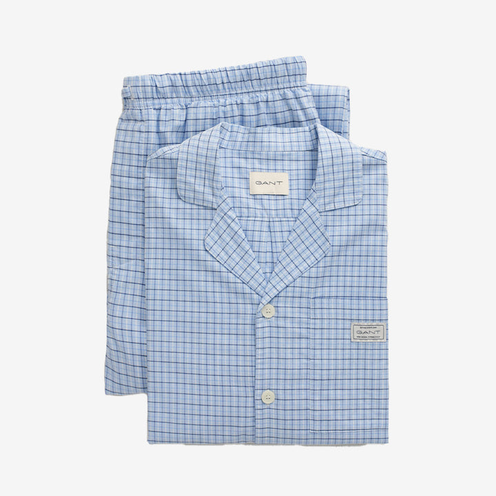 CHECK PAJAMA SET SHIRT AND PANTS