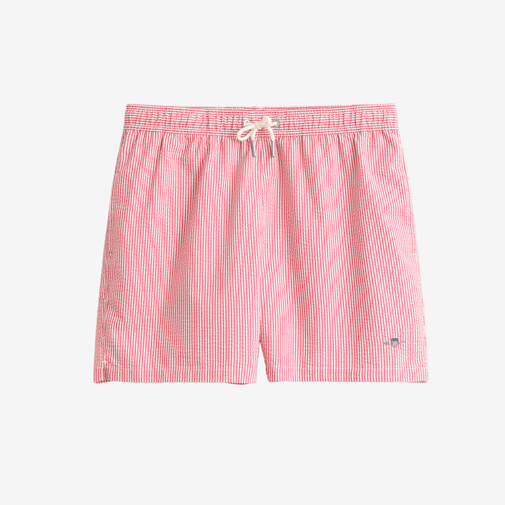 STRIPED SEERSUCKER SWIM SHORTS