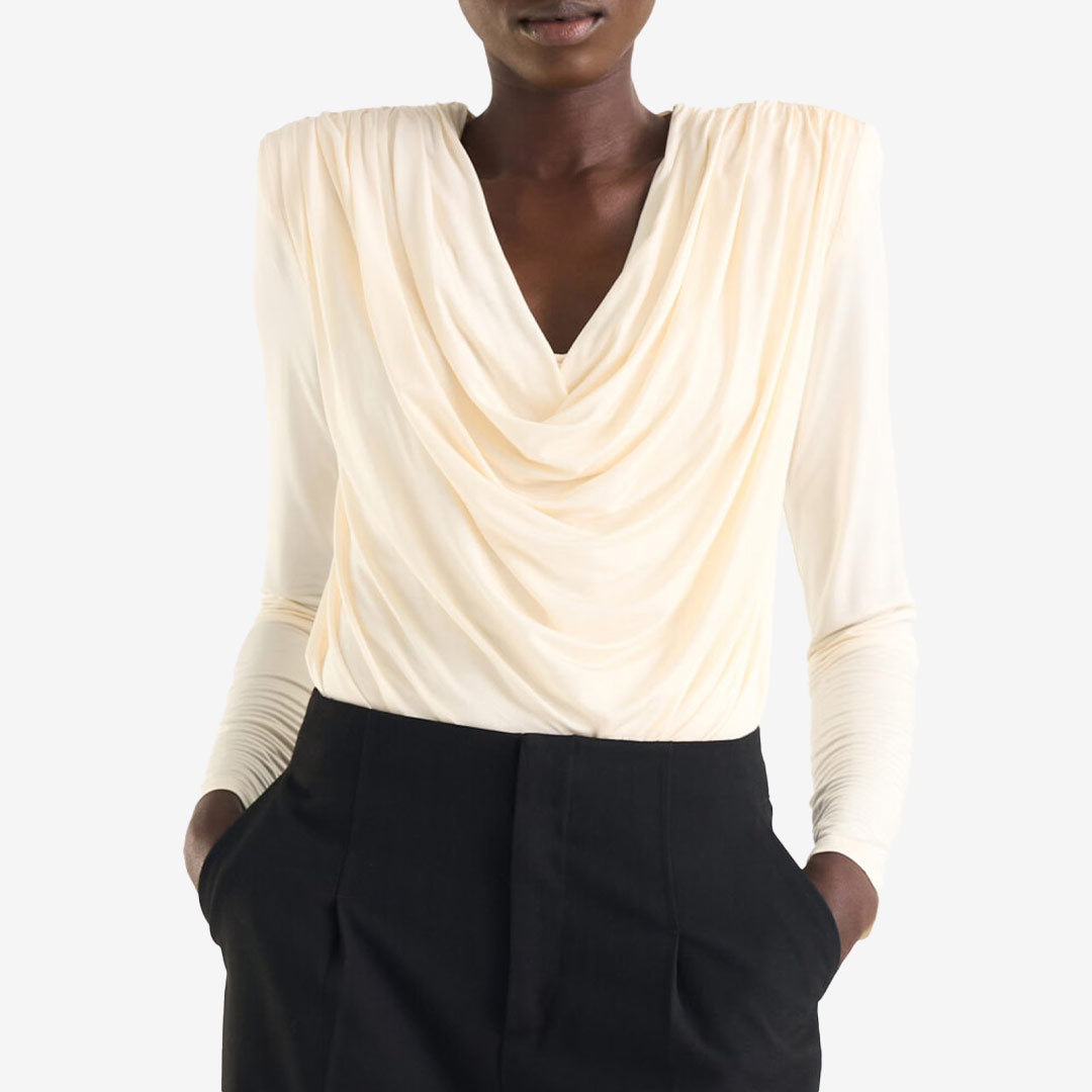 Twist & Tango Lume Top dam draperad topp Ivory 9362