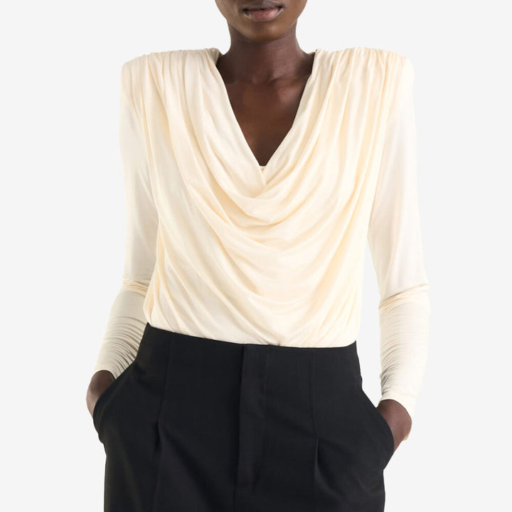 Twist & Tango Lume Top dam draperad topp Ivory 9362