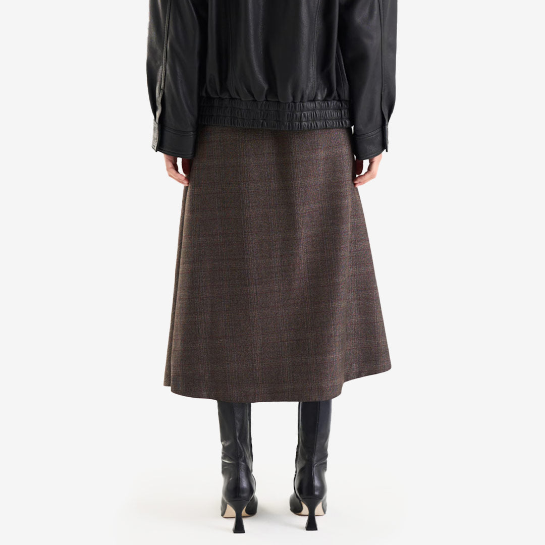 Corey Skirt Brown Check