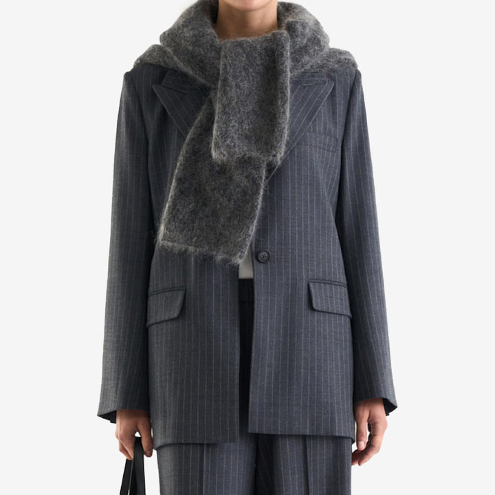 Twist & Tango Siona Blazer grå kritstrecksrandig kavaj dam 9379