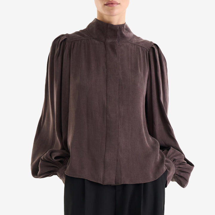 Twist & Tango Sancia Blouse brun blus dam Mocha Brown 9383