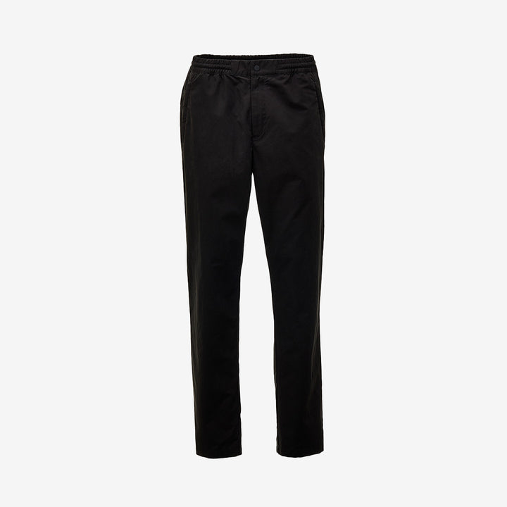 Monterey Trouser A0007 i svart ekologisk bomull – regular fit byxa med dragsko