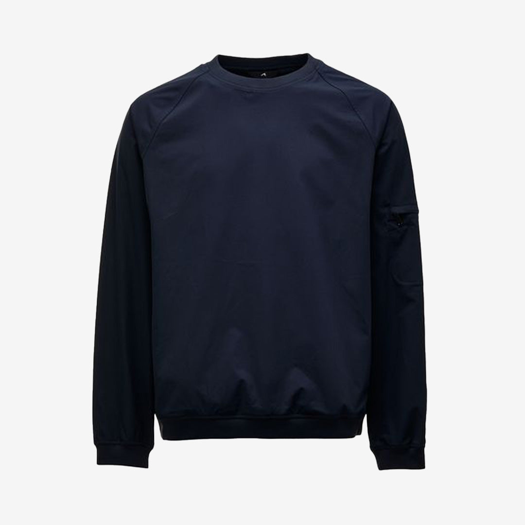 Cassis Shirt A0009 i navy, hybridsweater i ultralätt flex-nylon – funktionell och stilren