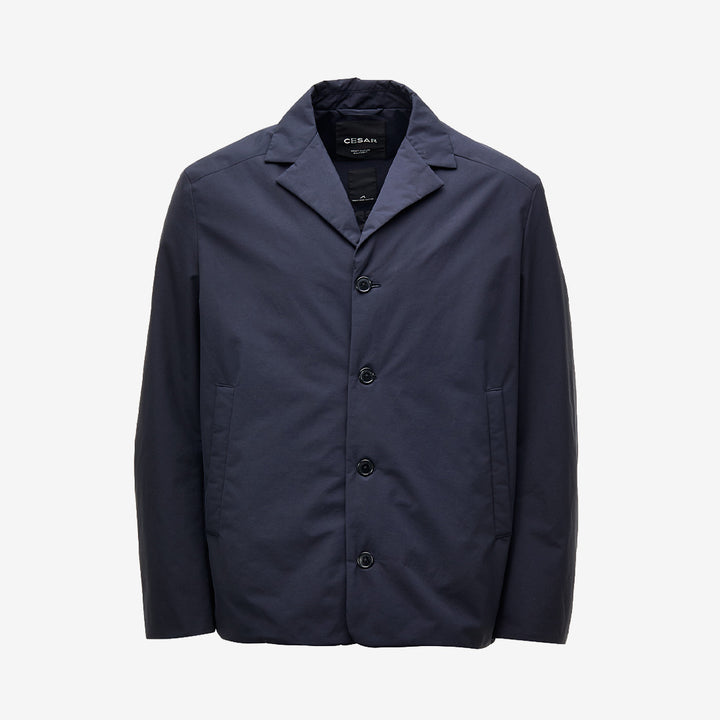 Navy lätt vadderad blazer herr i vattenavvisande material