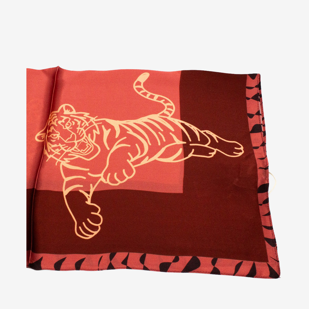 Tiger Silk Scarf