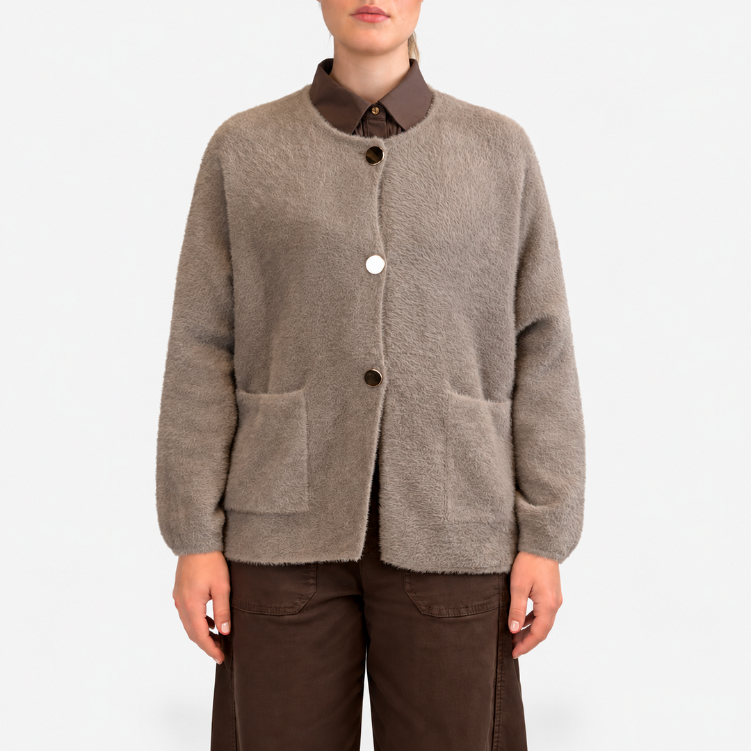 Stickad cardigan