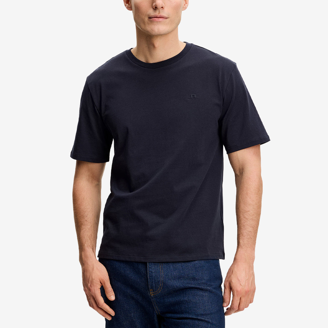 Alpha T-shirt i Navy, klassisk t-shirt i mjuk BCI-bomull