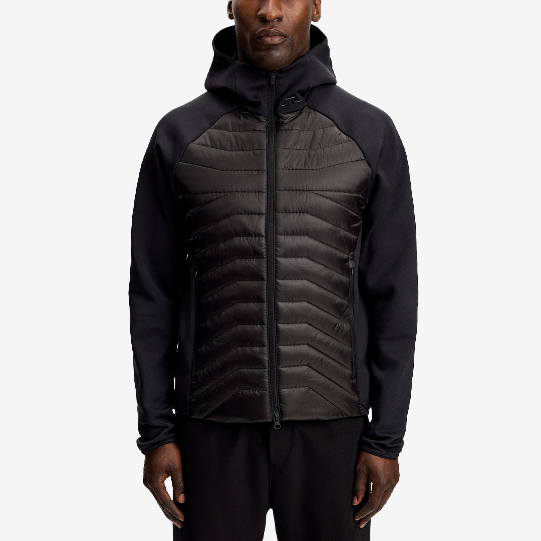 J.Lindeberg Heyden Quilt Hybrid Hood herr hybridjacka