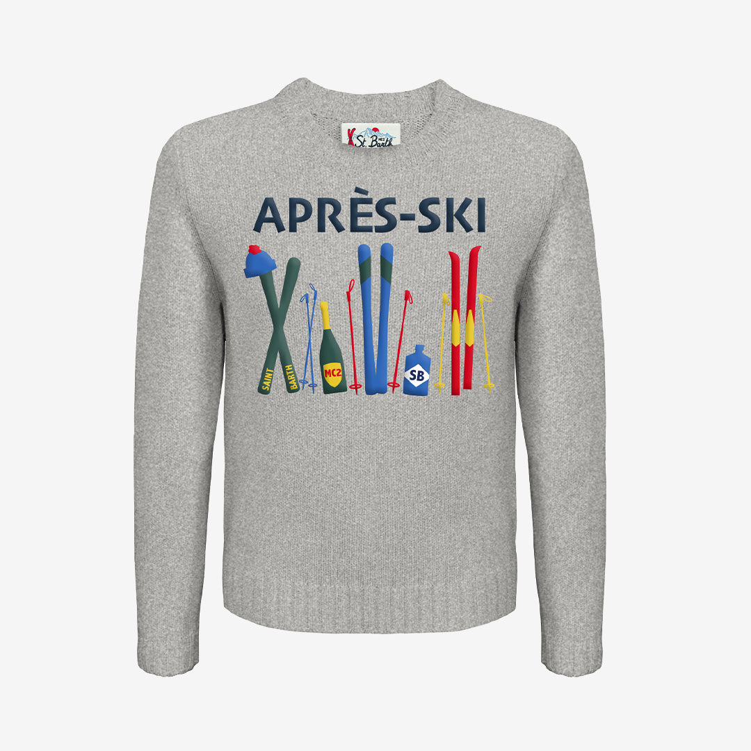 MC2 Saint Barth Bombardino Light crewneck-tröja i ullblandning med Après Ski 15-motiv.