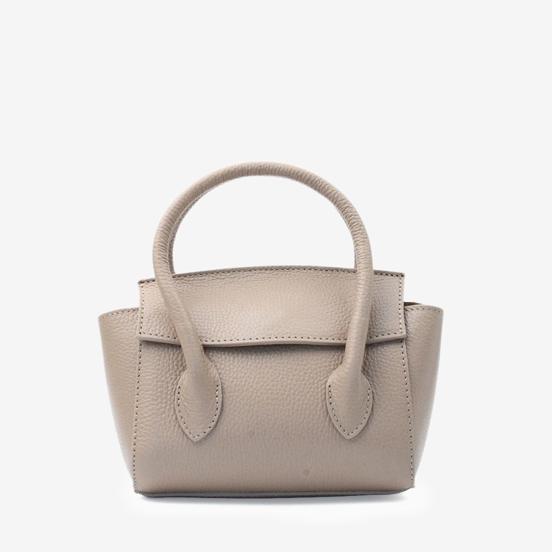 Ljustaupe Bari D05 läderväska med handtag och axelrem