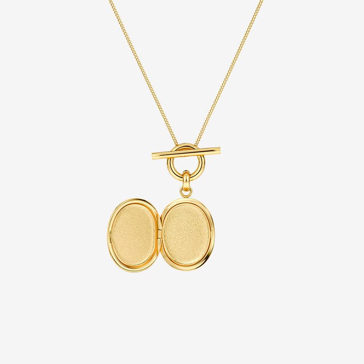 Behold Locket Necklace Gold