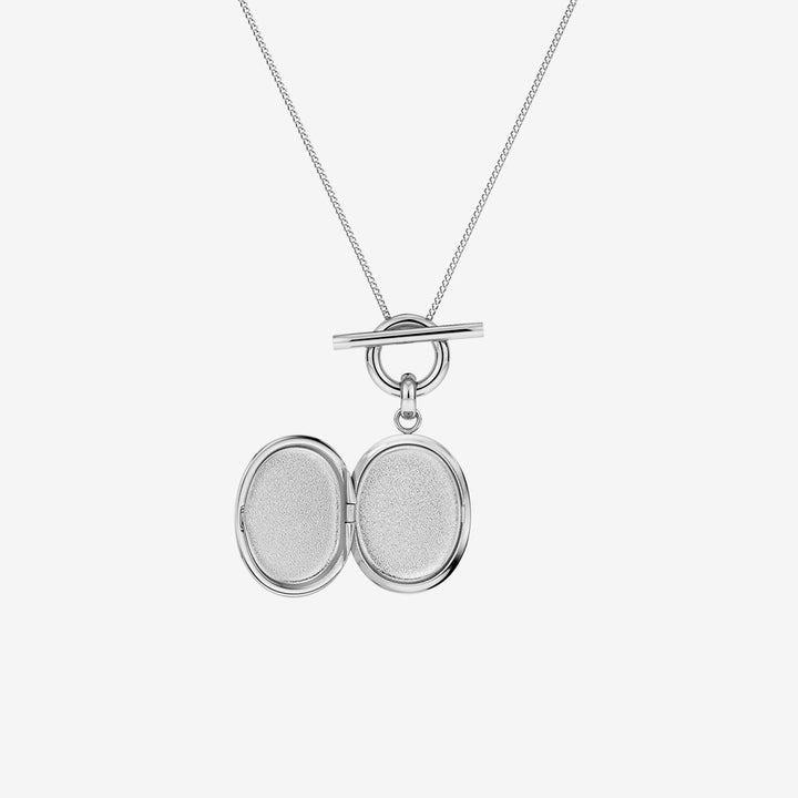 Behold Locket Necklace Steel