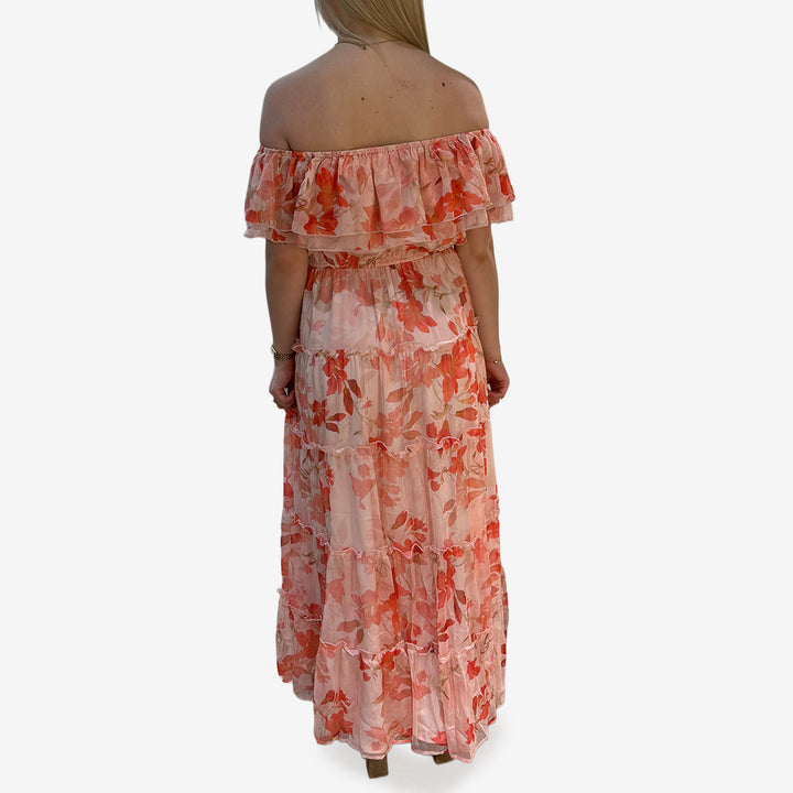 Klänning off shoulder