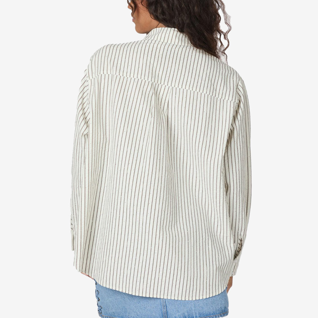 Dalma Crepe Stone Shirt