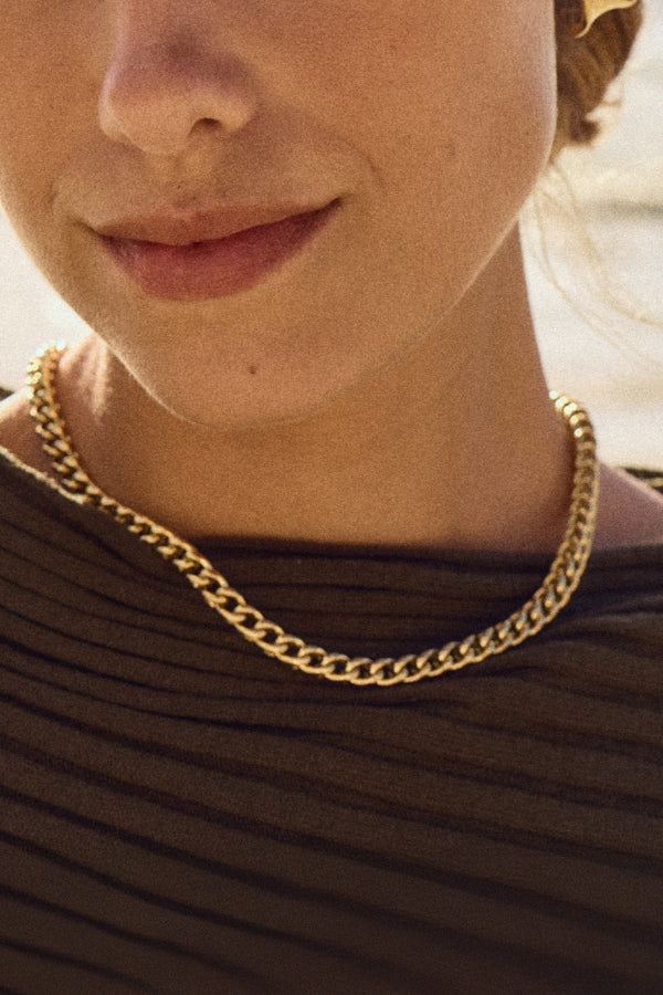 Spiga Chain Necklace Gold