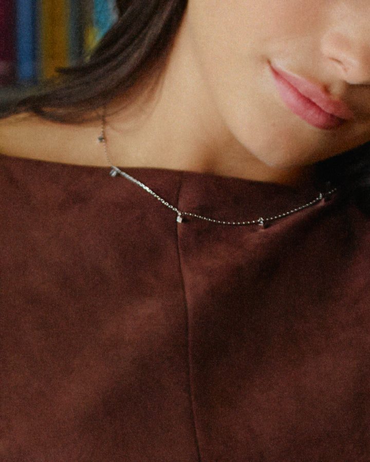 Dice Necklace Steel