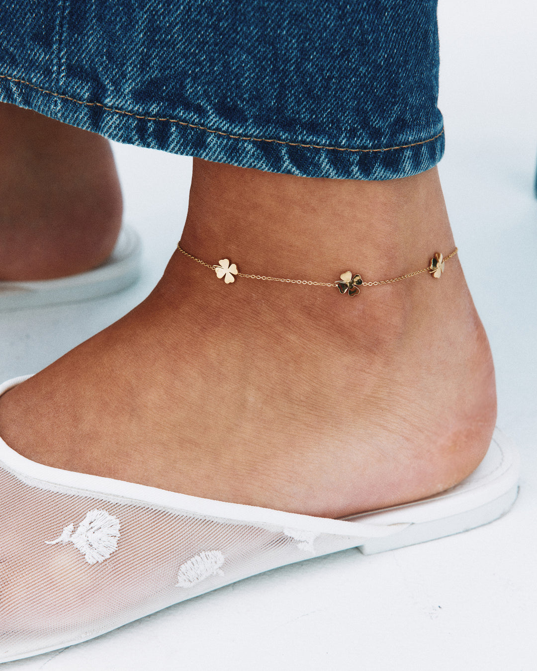 Lucky Mini Anklet Gold