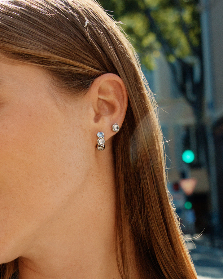 Ocean Gem Hoops Steel