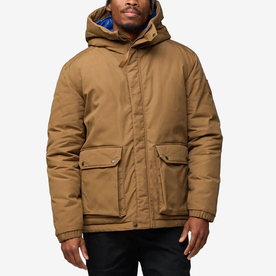 Fjällräven Övik Padded Jacket M herrjacka i G-1000, färg Wood Brown