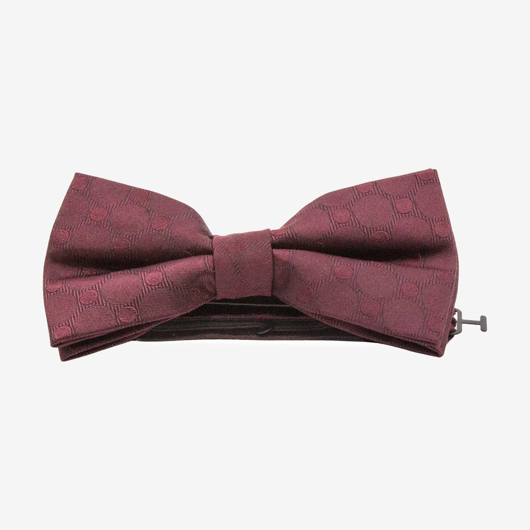 Siljan Bowtie färdigknuten fluga i vinrött siden