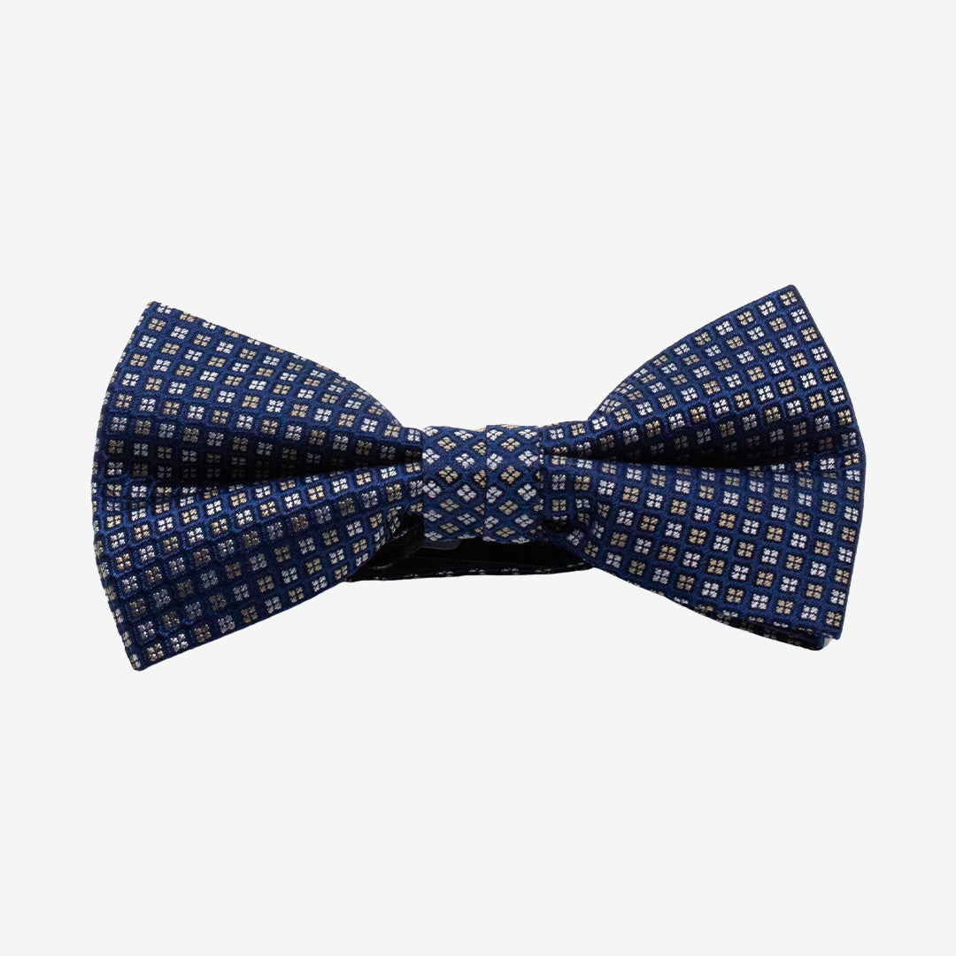 7East Bolton färdigknuten siden-fluga Blue F444