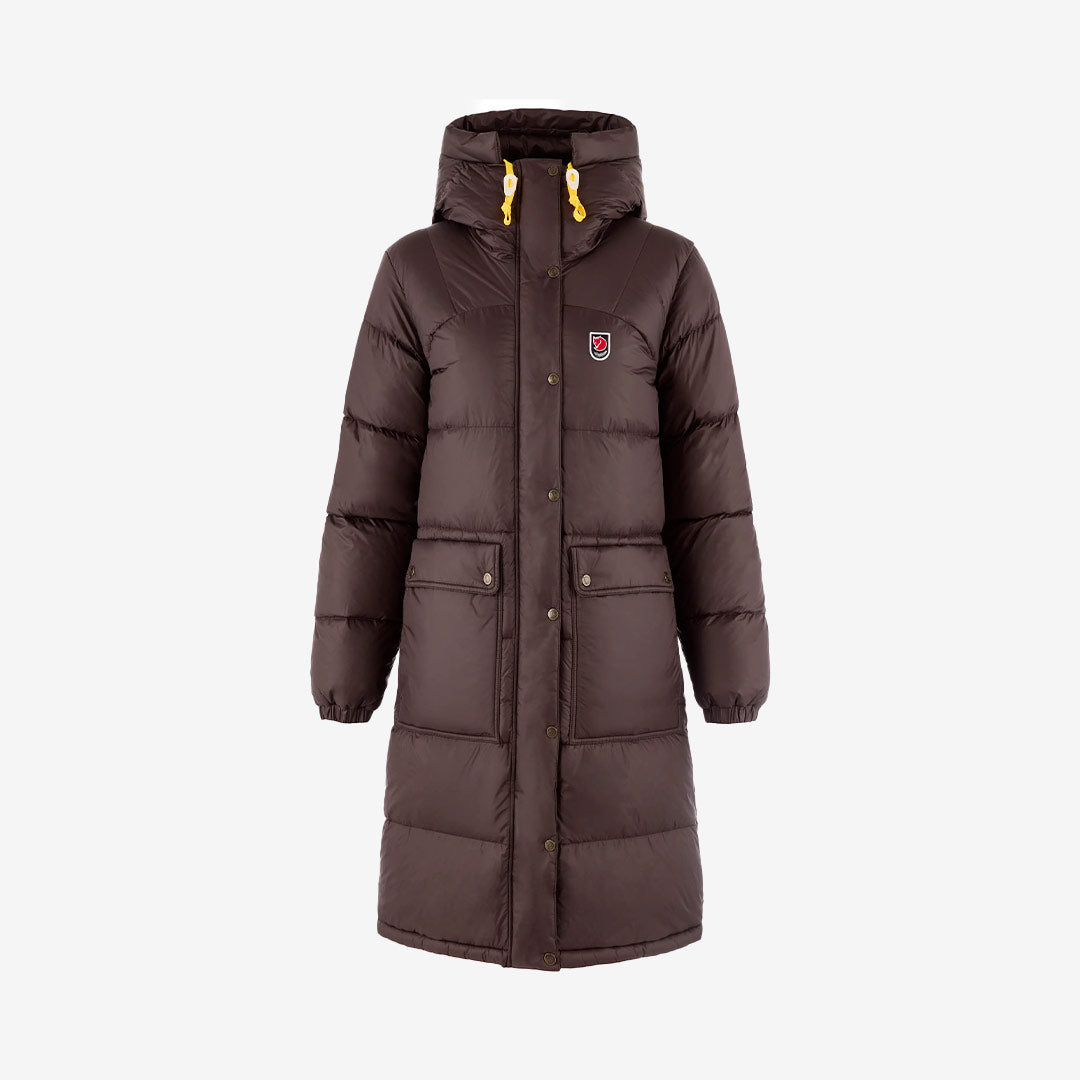 Fjällräven Expedition Long Down Parka W dam dunparkas Black Oak F86126