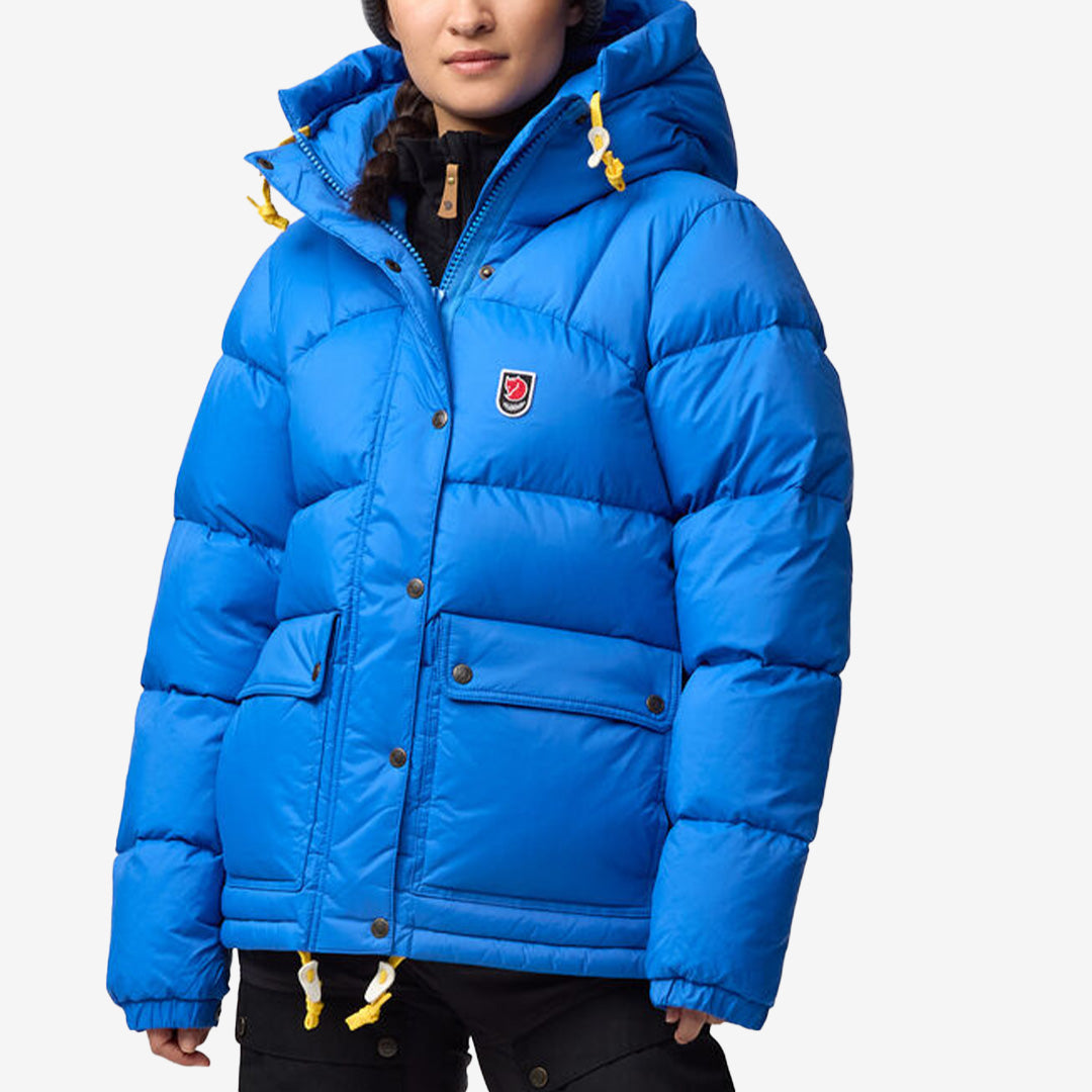 Fjällräven Expedition Down Lite Jacket för dam i blå – lätt och kort dunjacka för vinterbruk