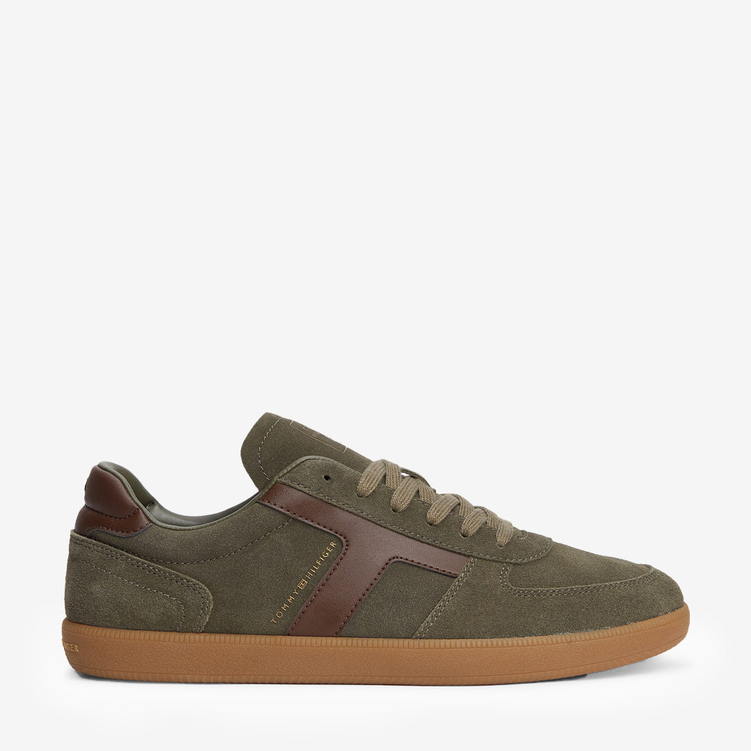 Tommy Hilfiger Tribeca Suede sneaker herr Platinum Olive FM0FM06069RBN