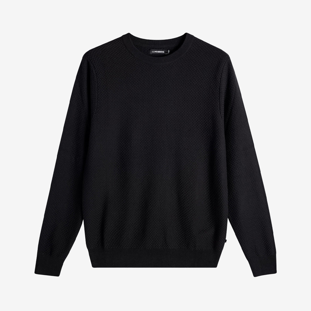 M Cotton Structure Sweater i bomull, strukturerad tröja med avslappnad passform.