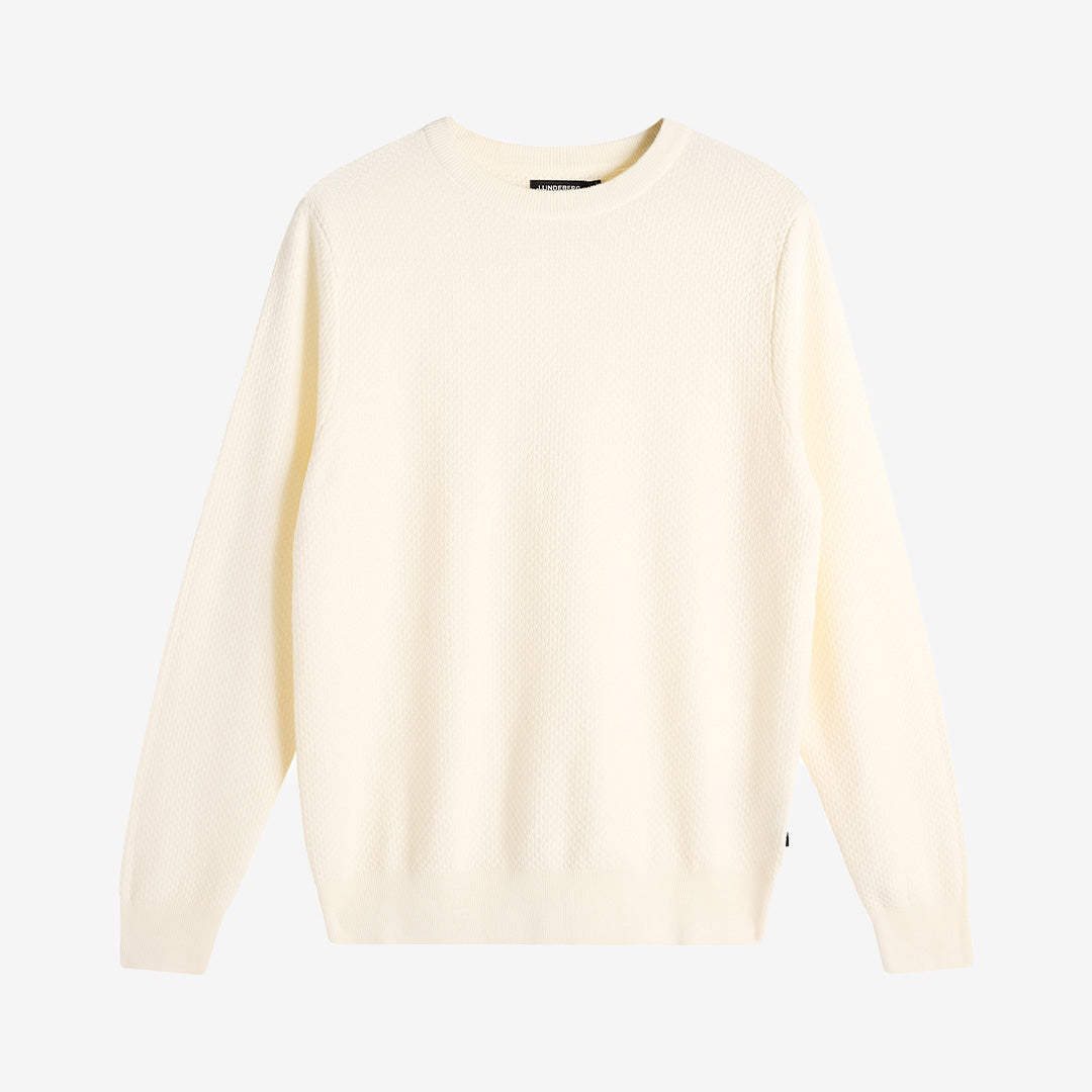 M Cotton Structure Sweater i bomull, strukturerad tröja med avslappnad passform.