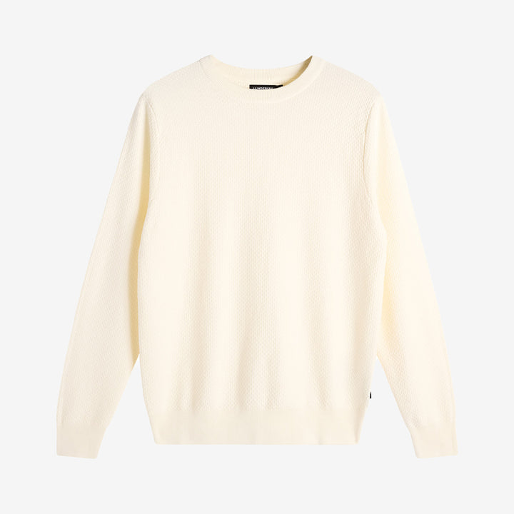 M Cotton Structure Sweater i bomull, strukturerad tröja med avslappnad passform.