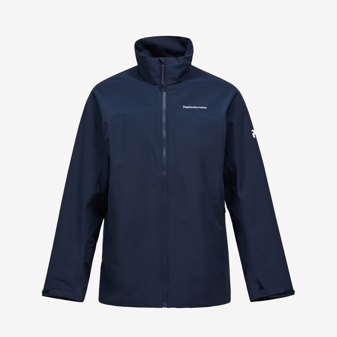 Quest jacka från Peak Performance för herr i Blue Shadow med vind- och vattenavvisande material och ventilation.