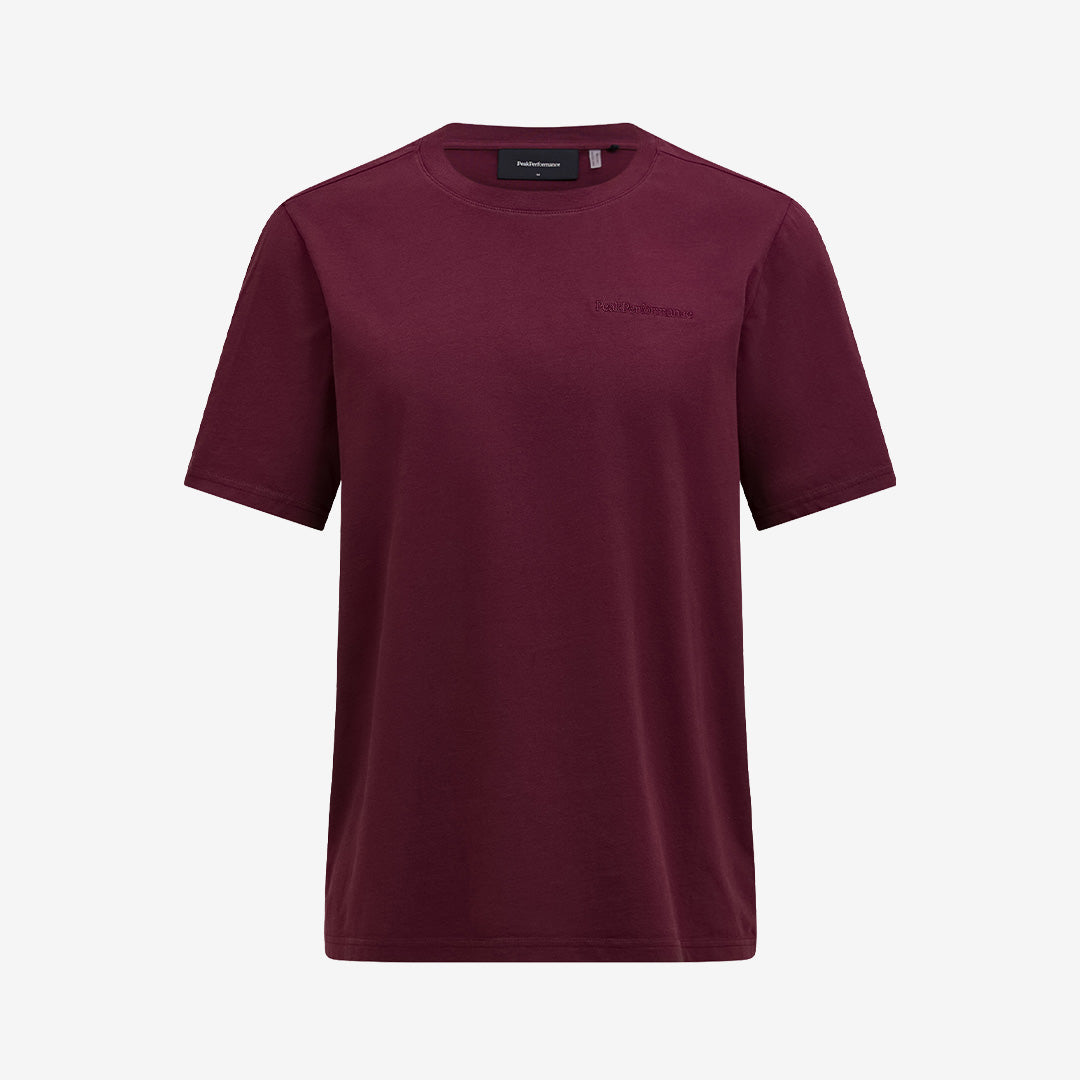 Peak Performance Original Small Logo Tee t-shirt i Porto i 100% ekologisk bomull med klassisk silhuett och diskret logga.
