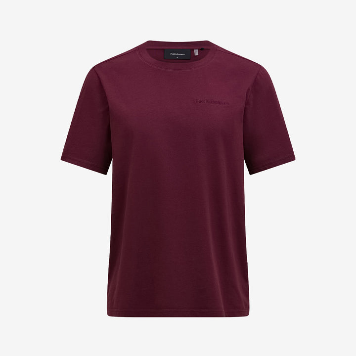 Peak Performance Original Small Logo Tee t-shirt i Porto i 100% ekologisk bomull med klassisk silhuett och diskret logga.