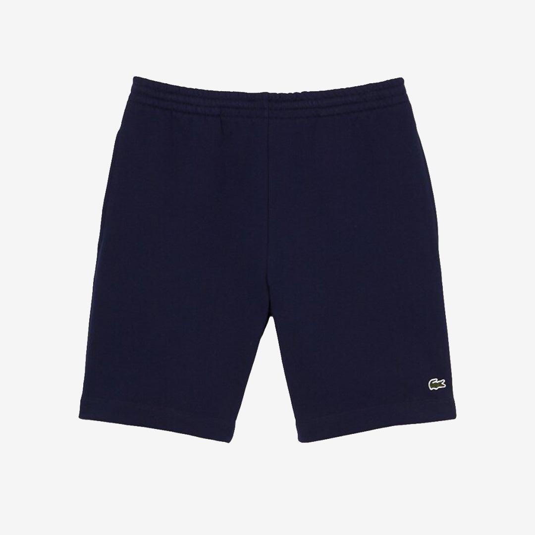 Lacoste GH9627-00 sweatshorts navy med bomullsblandning och krokodillogga